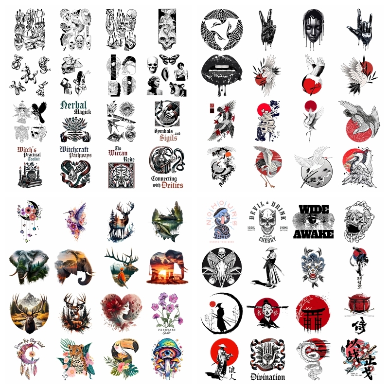 Printable Heat Transfer Vinyl - Retro classical style animal set heat