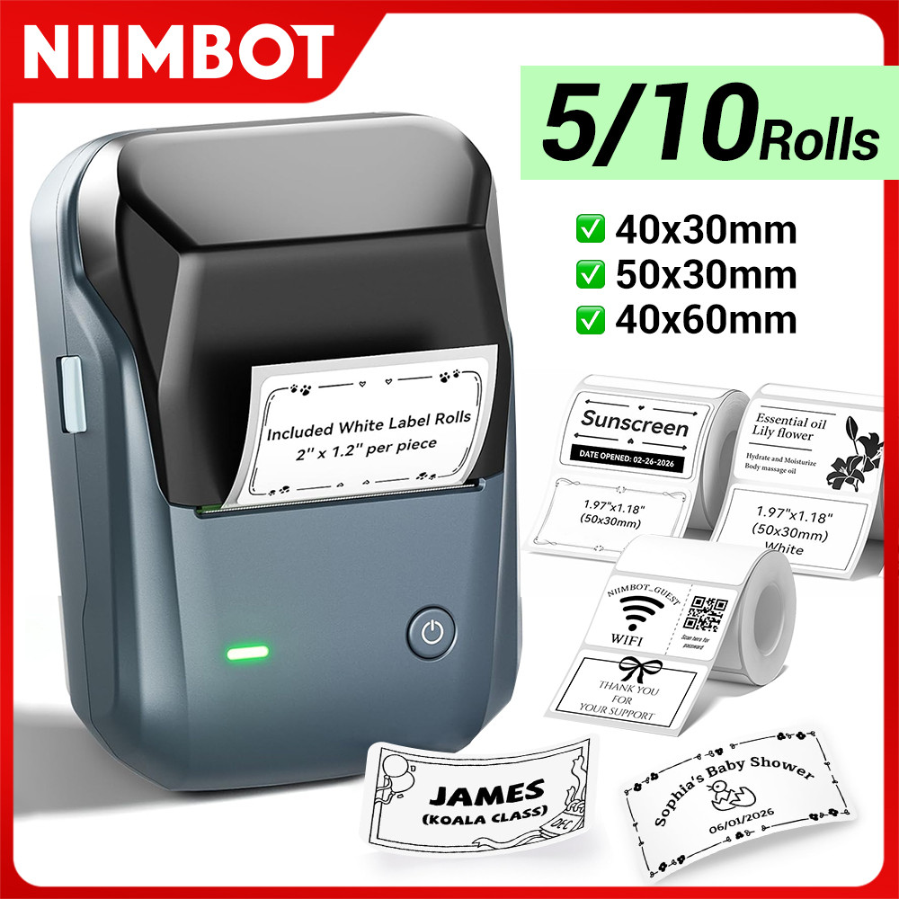 Commercial Printing Network - Niimbot B1 Printer Thermal Bluetooth Wireless