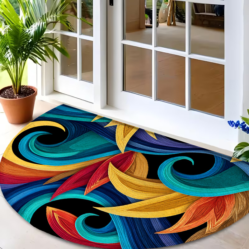 Commercial Ribbon Printing Machine - Dynamic Curved Ribbon Art Firework Burst