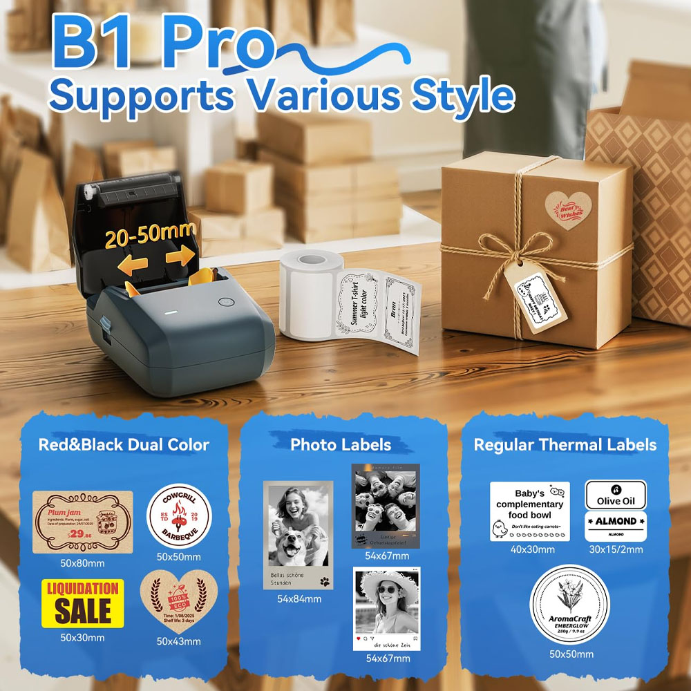 Niimbot B1/B1PRO Label Printer - đánh giá và giá Commercial Printing Network