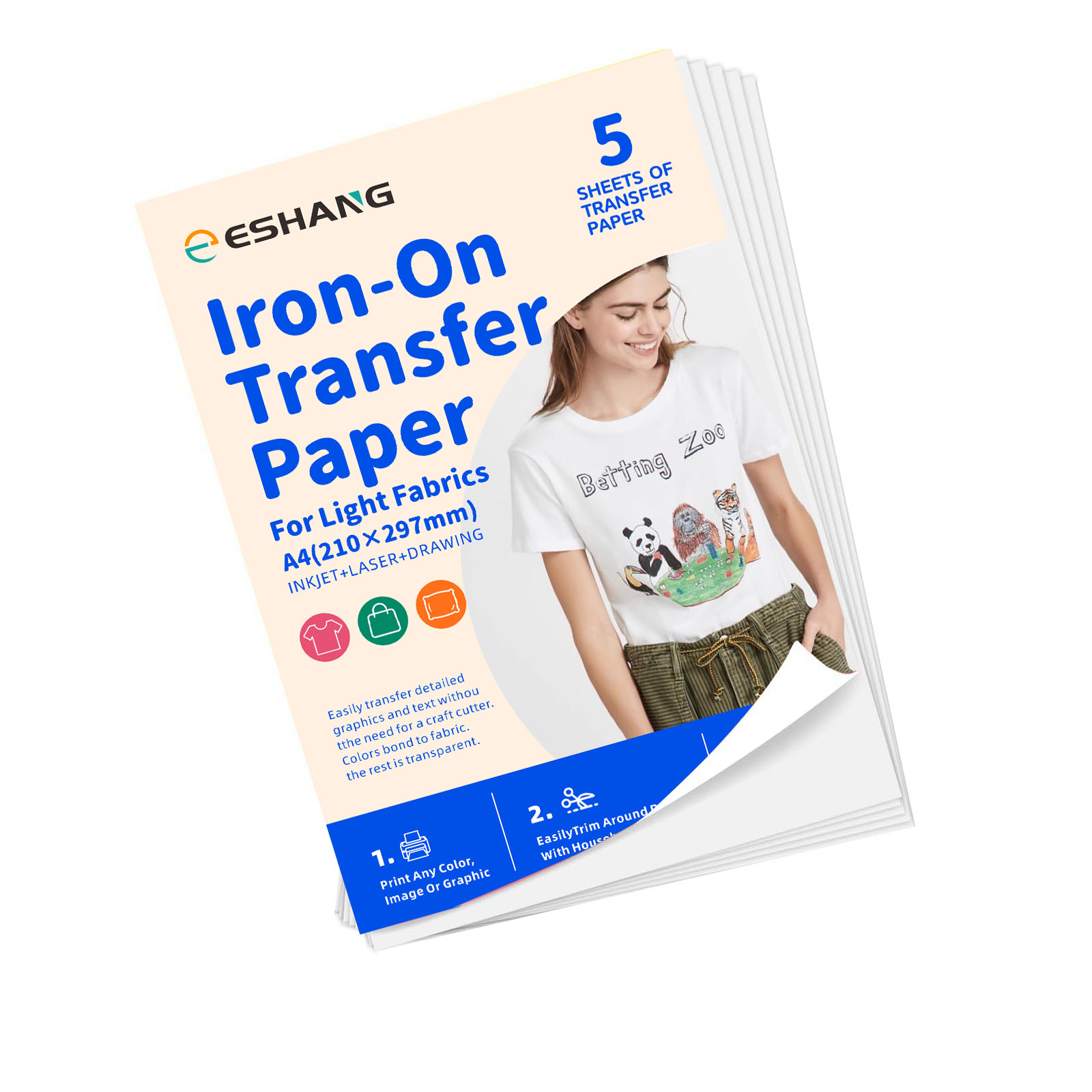 5 Sheets A4 Heat Transfer Pape - đánh giá và giá Printable Heat Transfer Vinyl