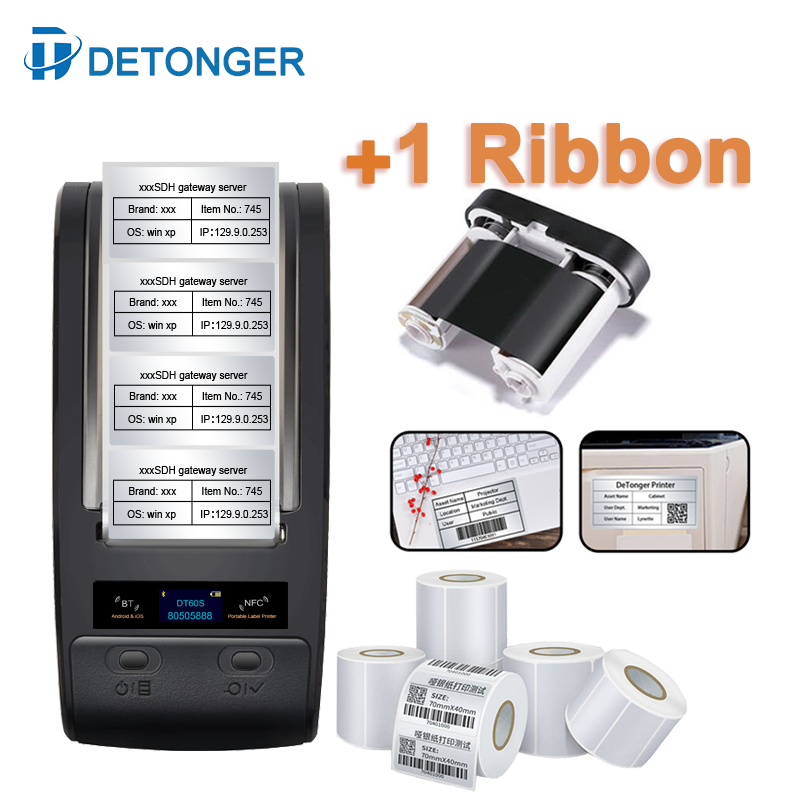 DETONGER Di Động In Chuyển Nhi - đánh giá và giá Commercial Ribbon Printing Machine