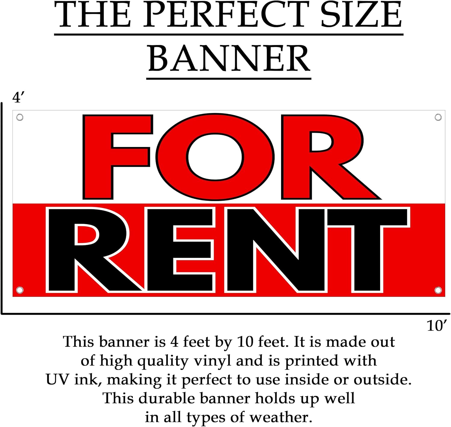 Waterproof For Rent Sign Real  - đánh giá và giá Commercial Printing House