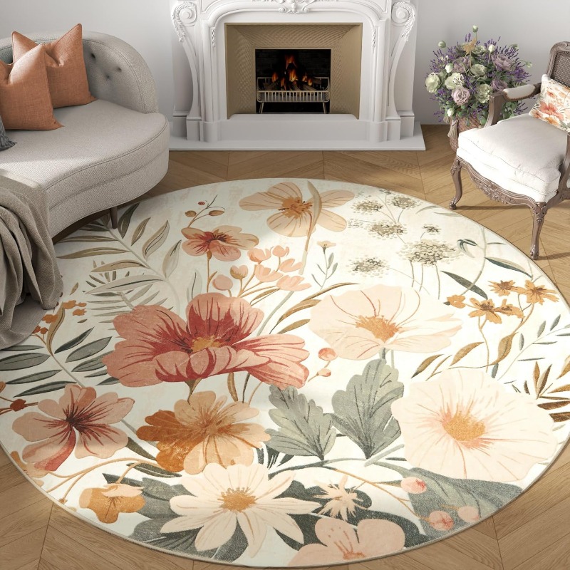 Round Living Room Carpet Vinta - đánh giá và giá Commercial Printing Online