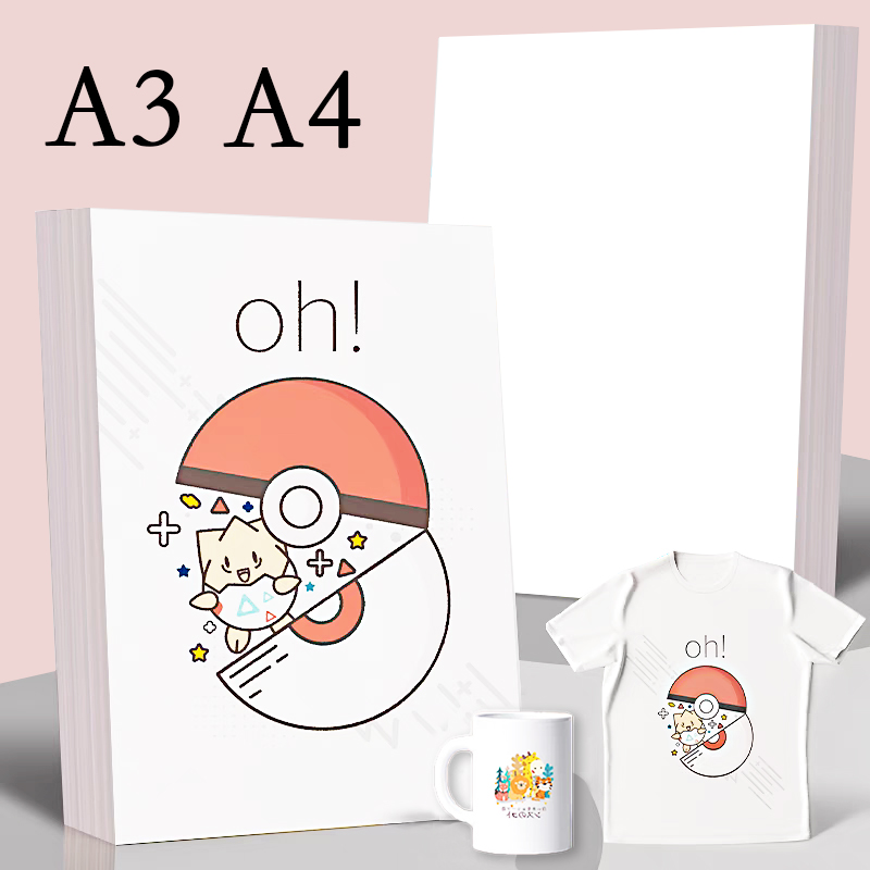 20/50Pcs A3 A4 Sublimation Hea - đánh giá và giá White Toner Transfer Paper