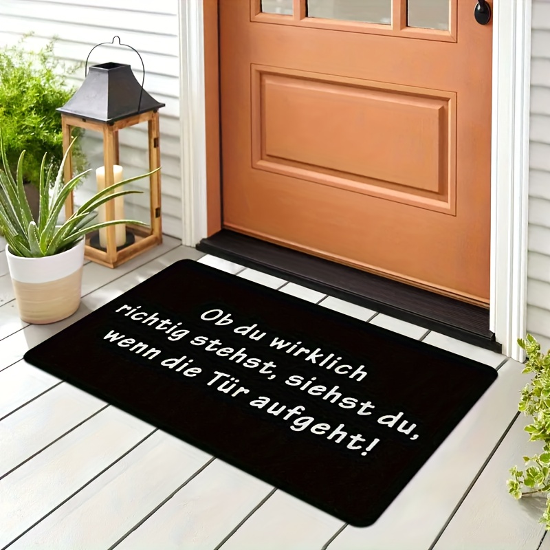 German Quote Flannel Doormat B - đánh giá và giá Commercial Printing House