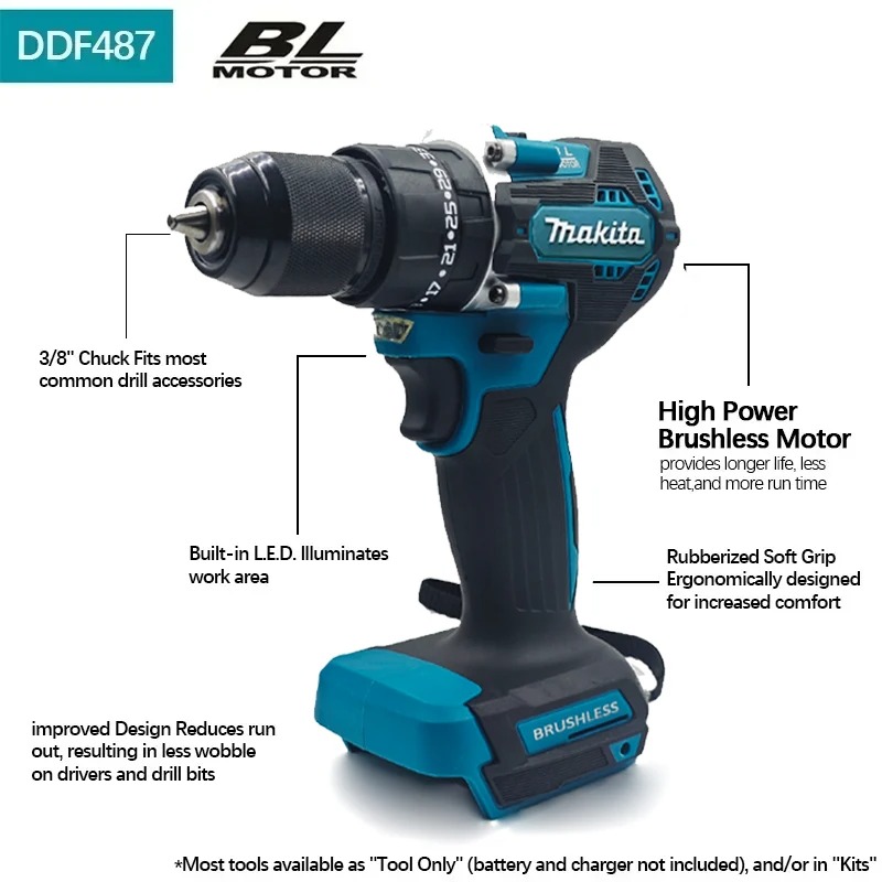 2026 Original Makita DDF487 18 - đánh giá và giá Makita Drill Ddf484