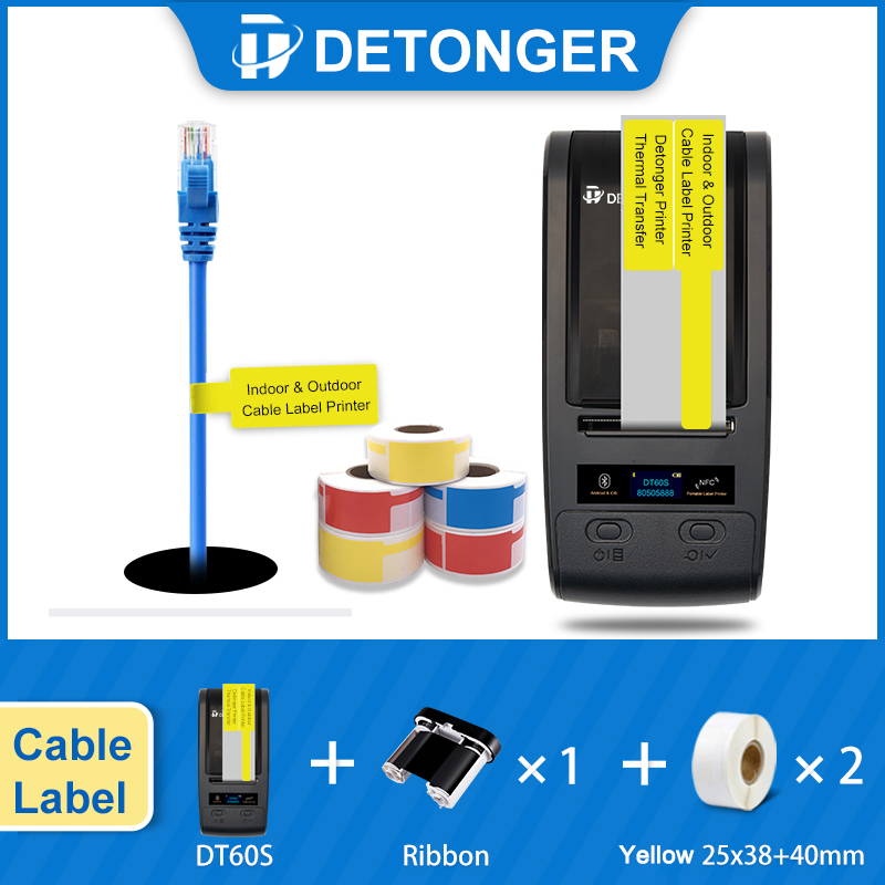 DETONGER DT60S Di Động In Chuy - đánh giá và giá Commercial Ribbon Printing Machine