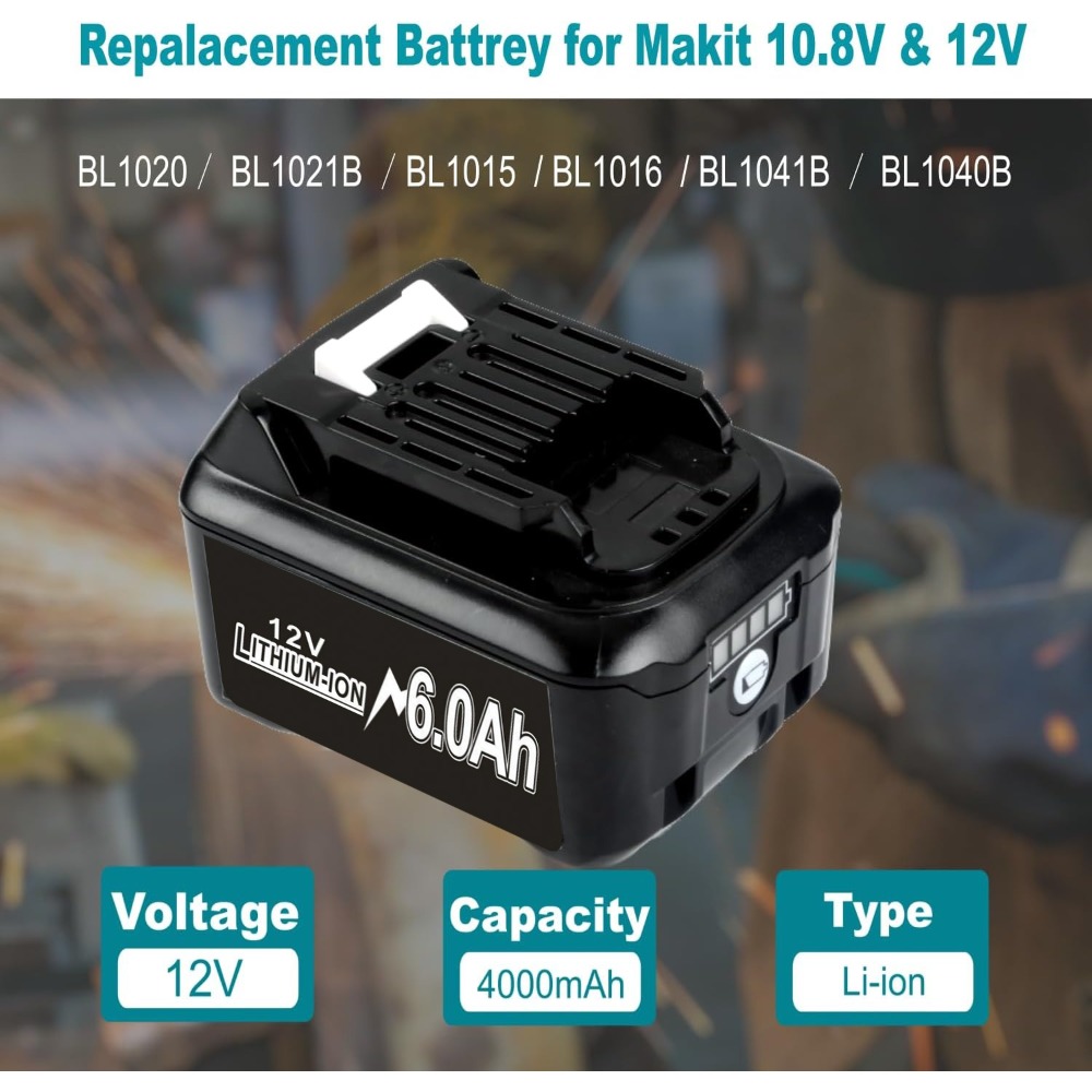 10.8V 12V 6A Rechargeable Repl - đánh giá và giá Makita Drill Hp1640