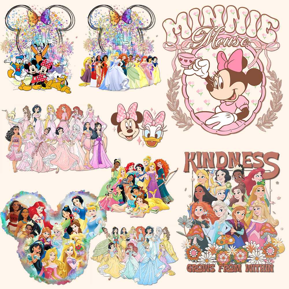 Retro Mickey Minnie Pink Princ - đánh giá và giá Printable Heat Transfer Vinyl