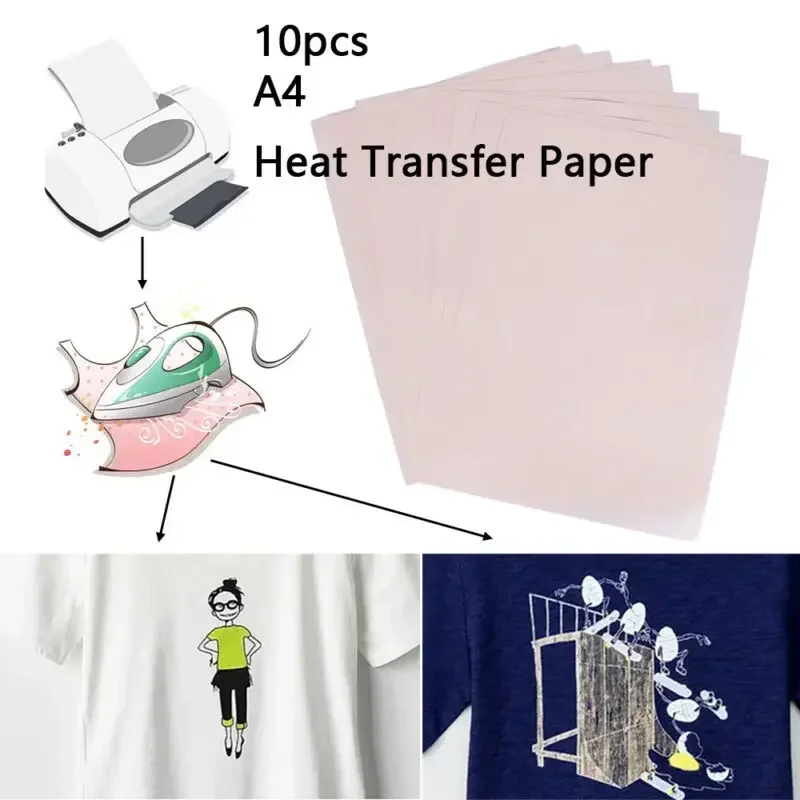 10pcs A4 Heat-Press Transfer P - đánh giá và giá White Toner Transfer Paper